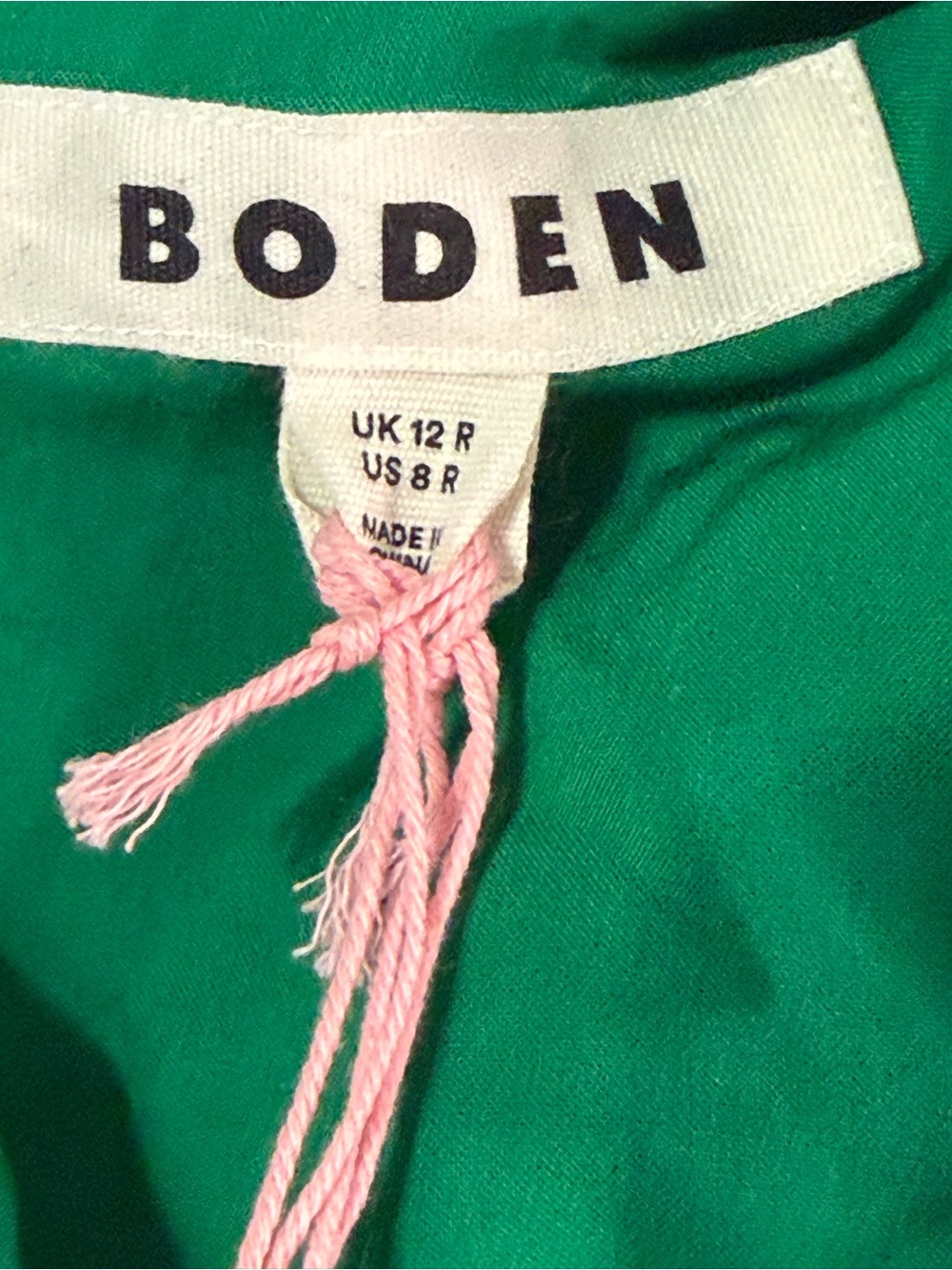 NWT Boden Sleeveless Ruffle Dress in Bear Grass, Delicate Blossom size 8 - Picture 14 of 14
